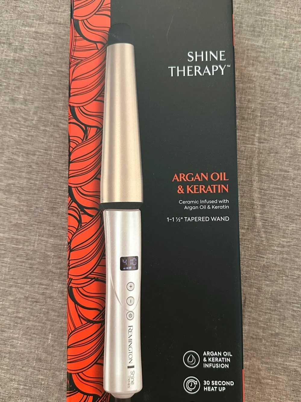 Tapered Curling Iron. Ceramic Infused with Argon Oil & Keratin by Remington.